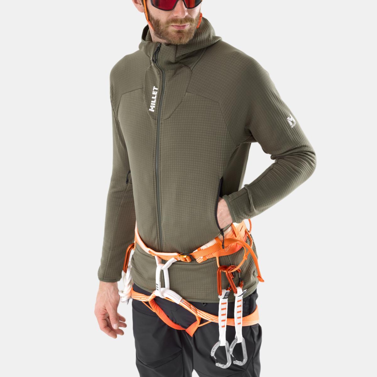 Imagen 4 de Forro Polar de Hombre KAMET GRID JKT M Montaña Millet - Caqui Caqui