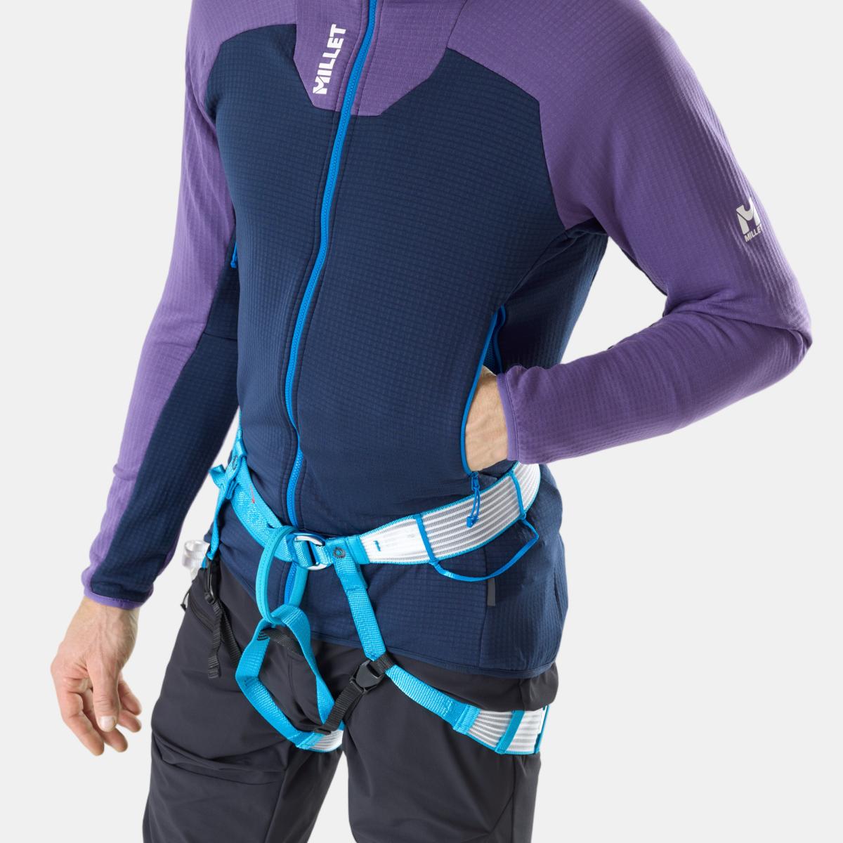 Millet Forro Polar de Hombre KAMET GRID JKT M Montaña Morado / Azul marino