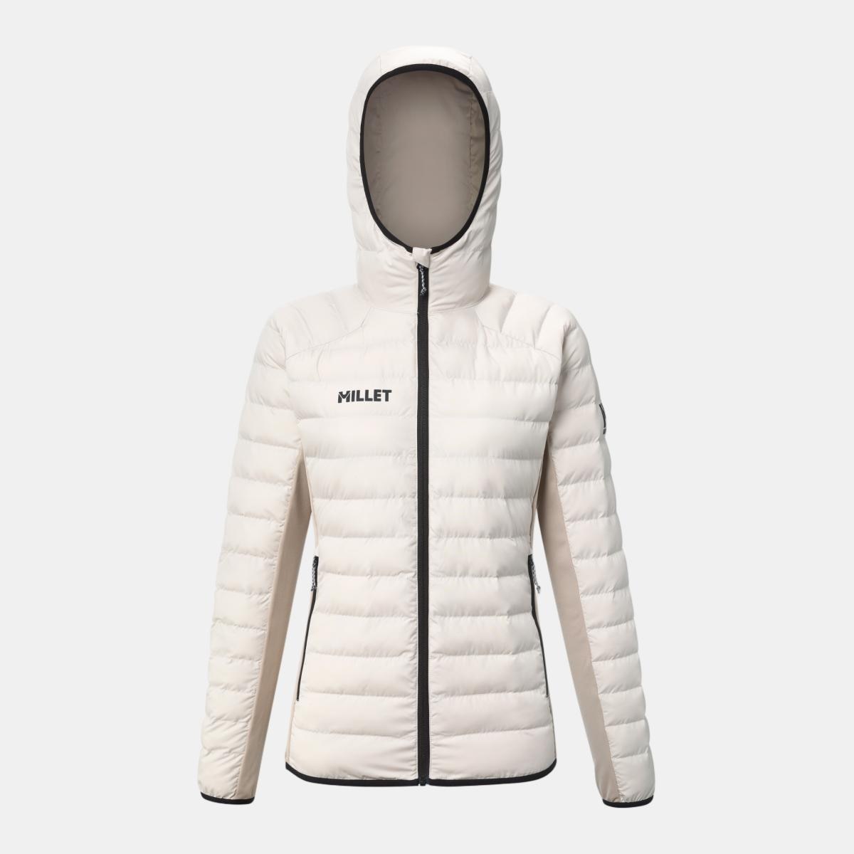 Imagen 6 de Chaqueta de Mujer de fibra sintética FITZ ROY WARM HOODIE W Montaña Millet - Beige / Blanco Beige / Blanco
