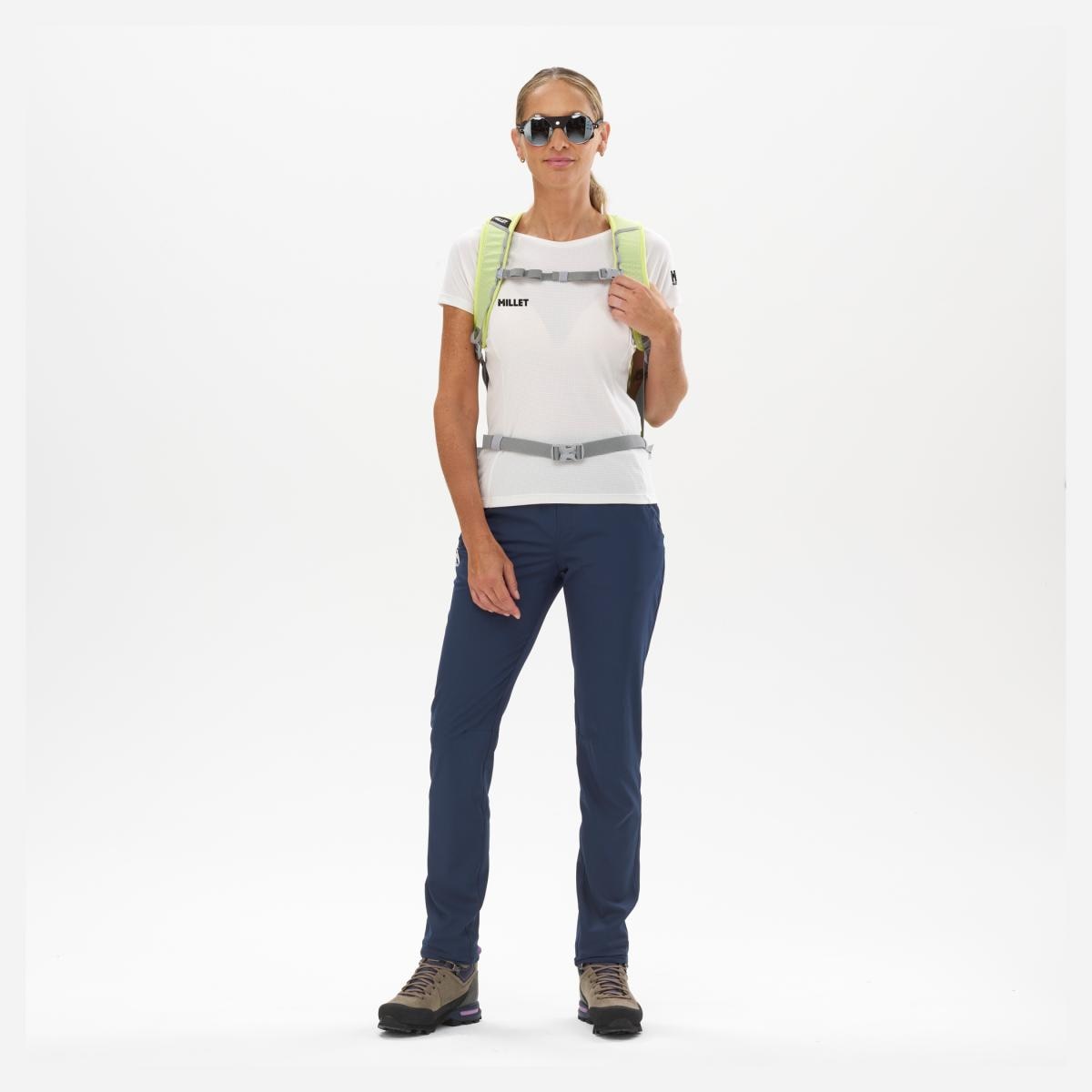 Camisetas de Manga Corta de Mujer FUSION TS SS W Montaña Millet - Violeta Violeta-2