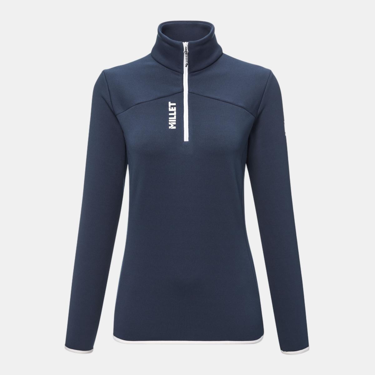 Forro Polar de Mujer Media Cremallera SENECA FLEECE PO W Montaña Millet - Azul marino Azul marino-5