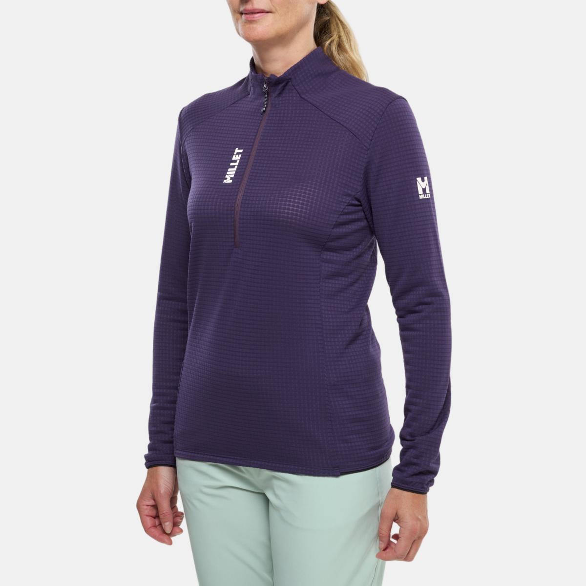 Imagen 1 de Forros Polar de Mujer Media Cremallera PARMELAN LIGHT FLEECE PO W Montaña Millet - Morado Morado
