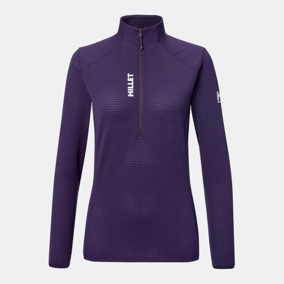 Imagen 4 de Forros Polar de Mujer Media Cremallera PARMELAN LIGHT FLEECE PO W Montaña Millet - Morado Morado