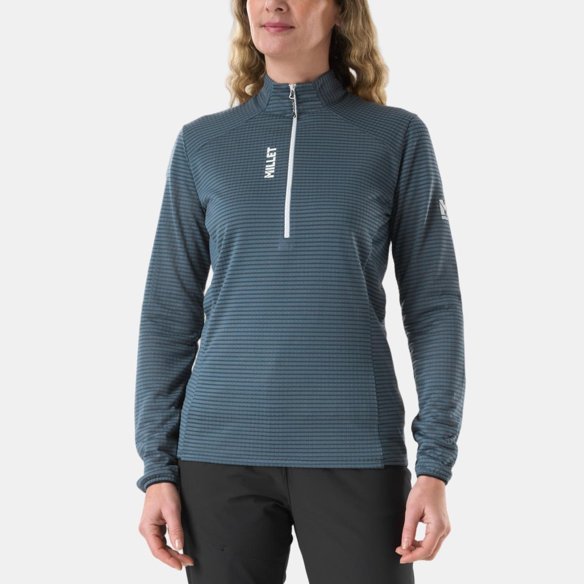 Imagen 1 de Forros Polar de Mujer Media Cremallera PARMELAN LIGHT FLEECE PO W Montaña Millet - Azul grisáceo Azul grisáceo