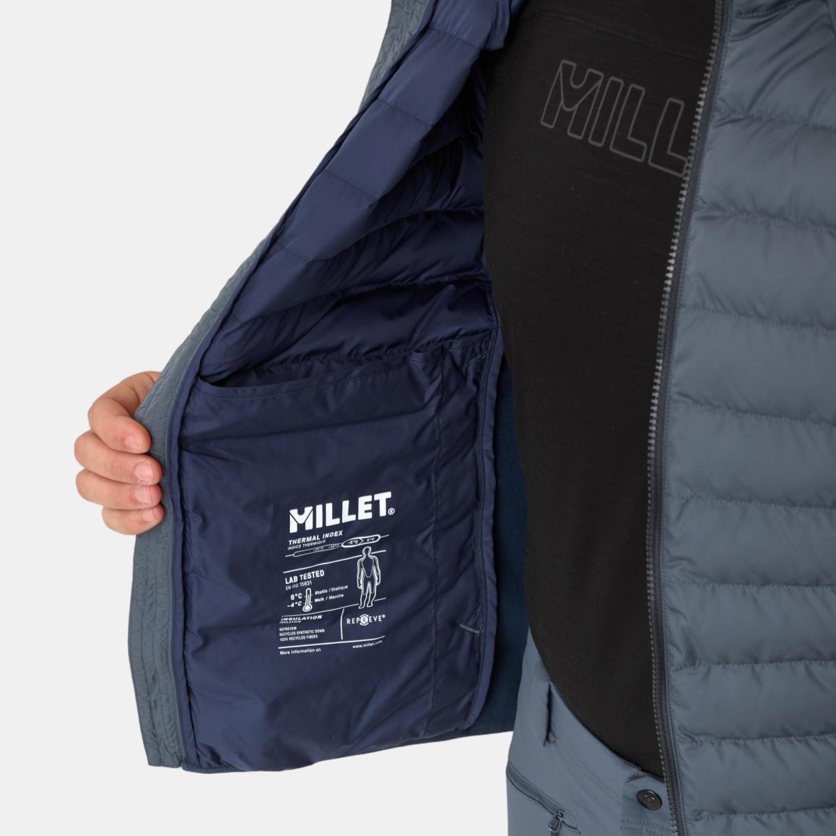 Chaqueta Fitz roy warm jkt m de hombre Millet - Azul grisáceo Azul grisáceo-5