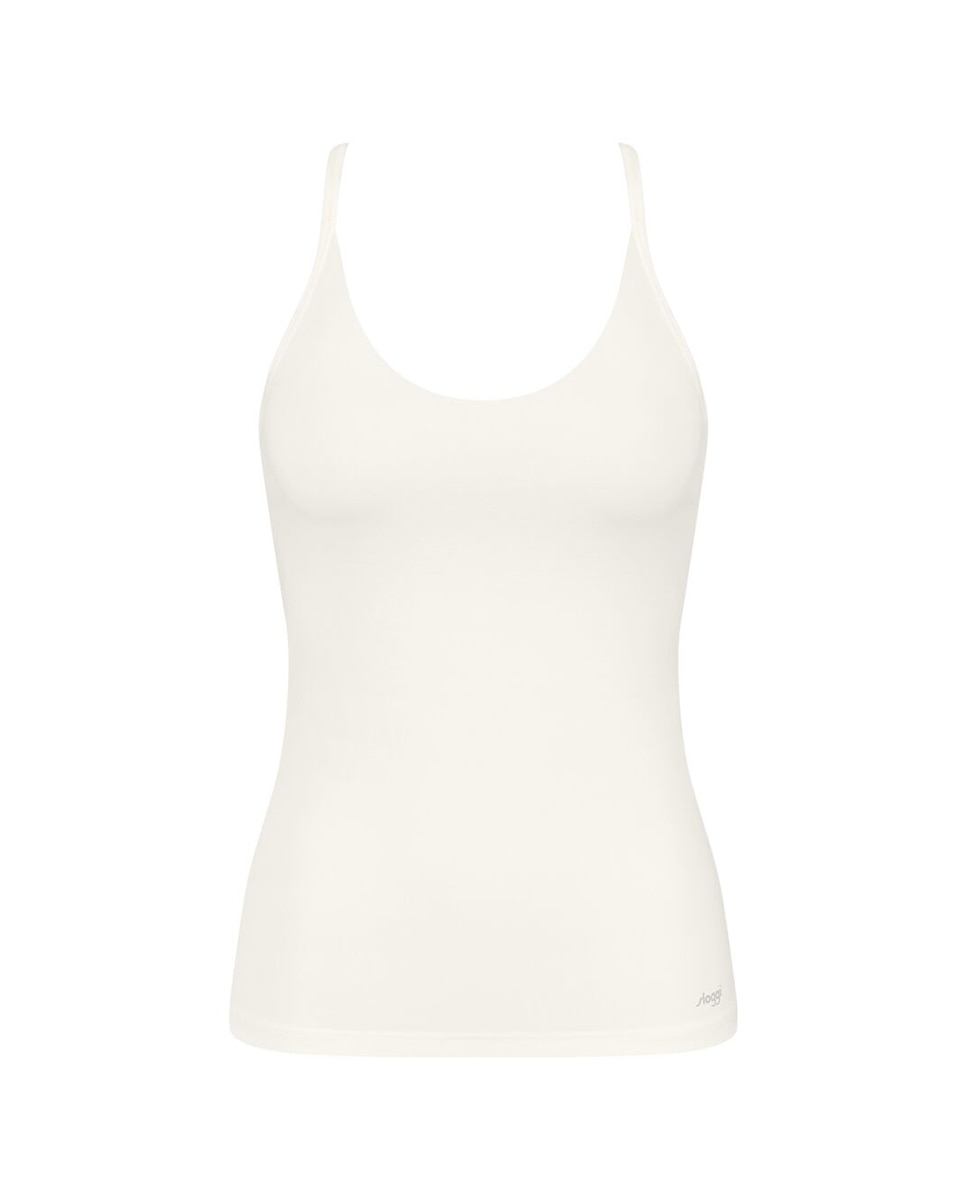 T-shirt com alças Branco-4