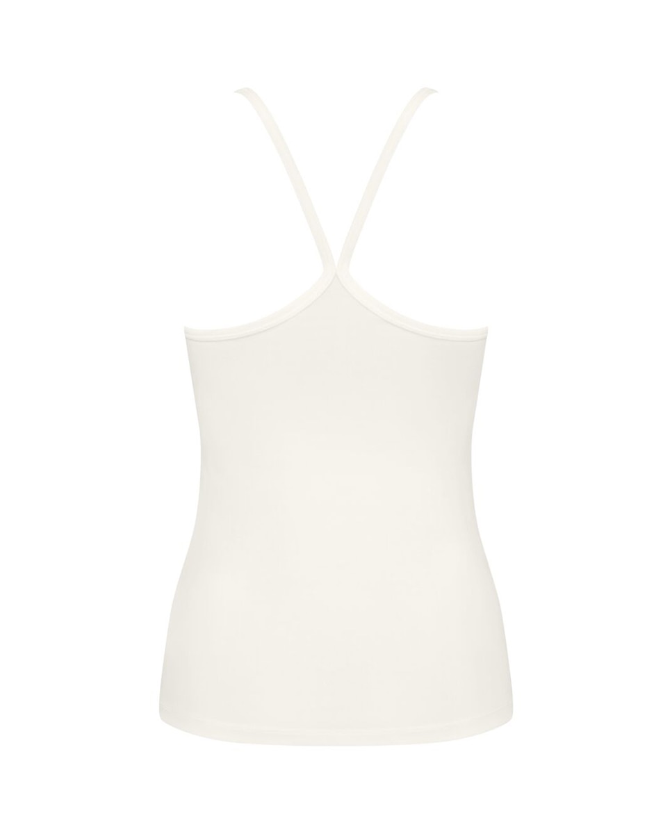 T-shirt com alças Branco-5