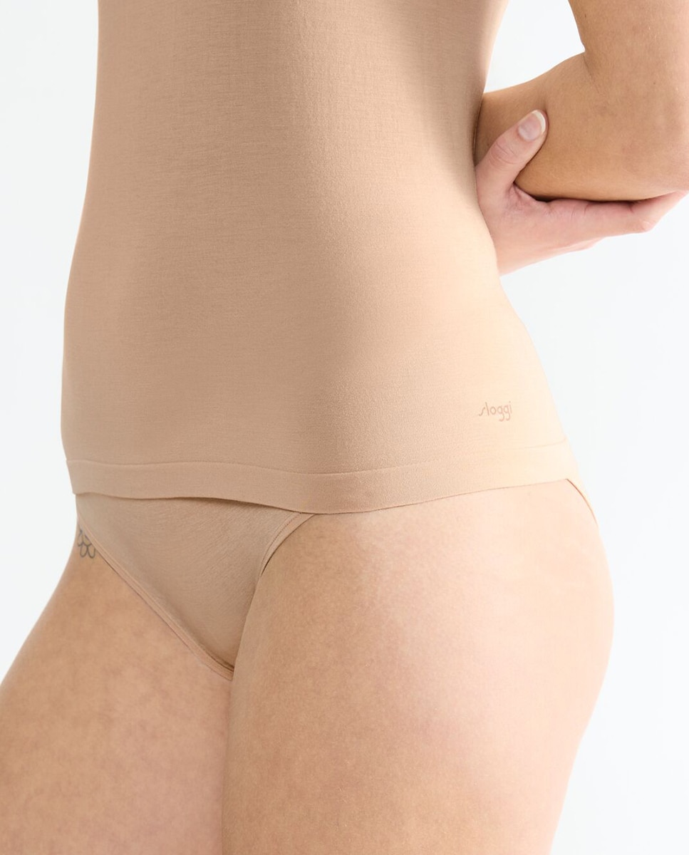 T-shirt com alças Nude-3