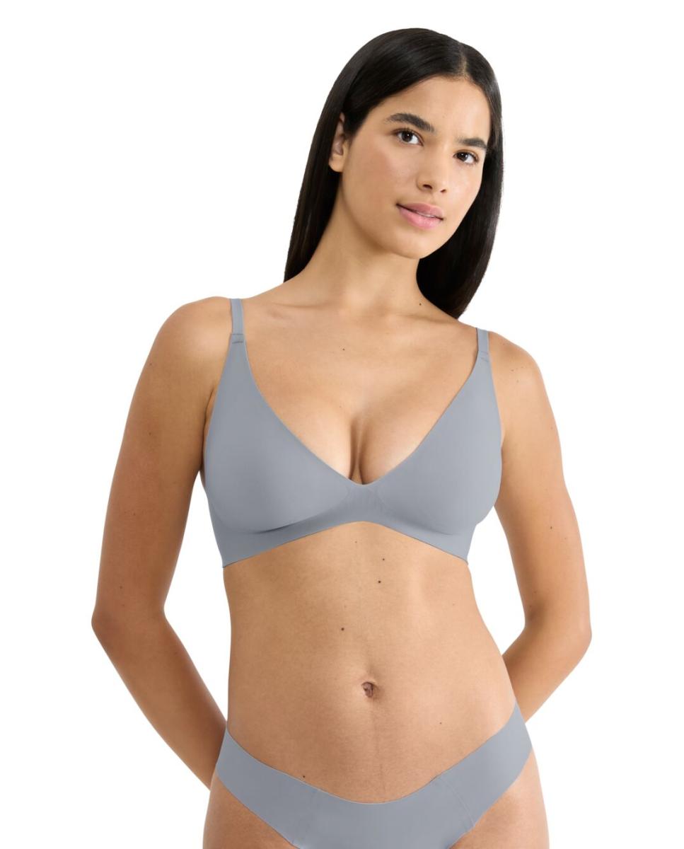 Soutien Push-Up com Almofadas Cinzento-claro-1