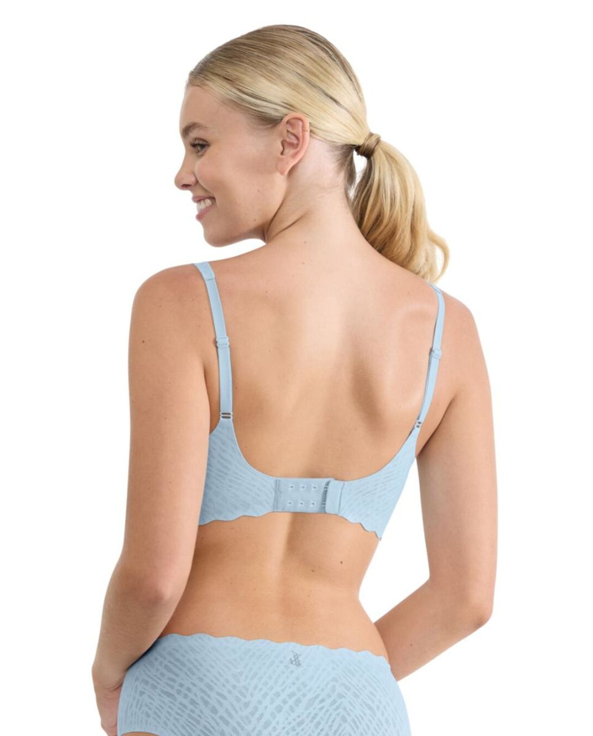 Soutien Soft Bra com Almofadas Amovíveis Azul-claro-2