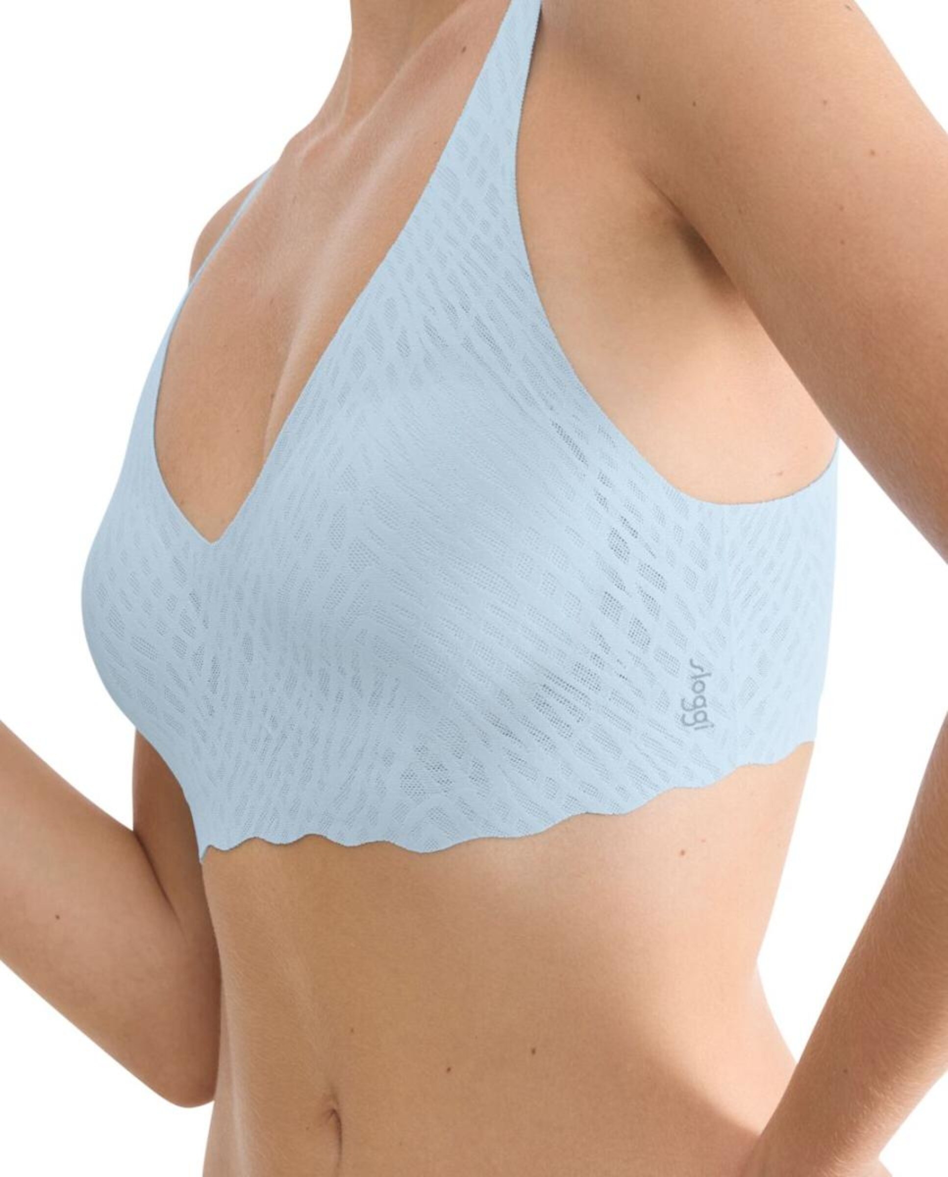 Soutien Soft Bra com Almofadas Amovíveis Azul-claro-3