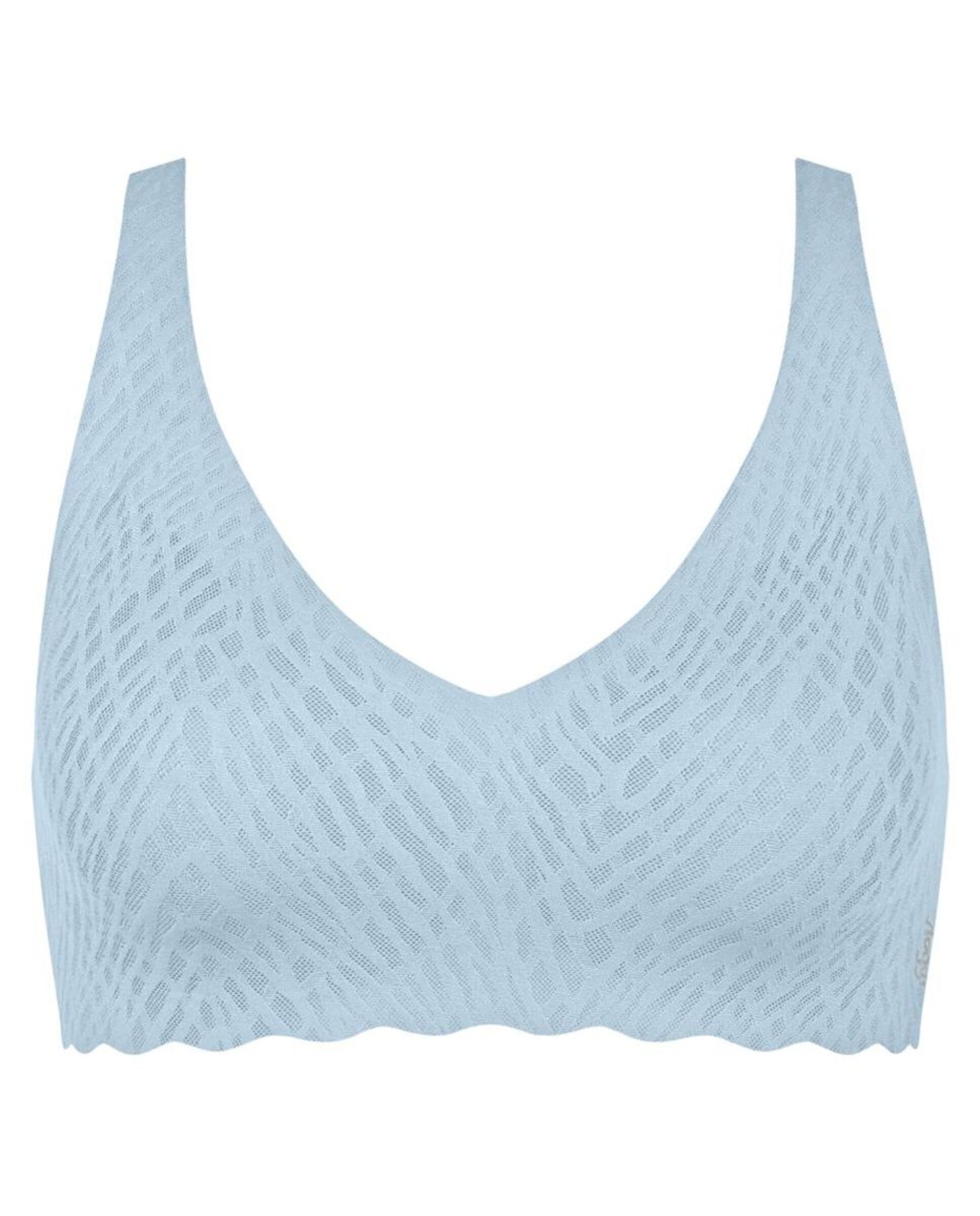 Soutien Soft Bra com Almofadas Amovíveis Azul-claro-4