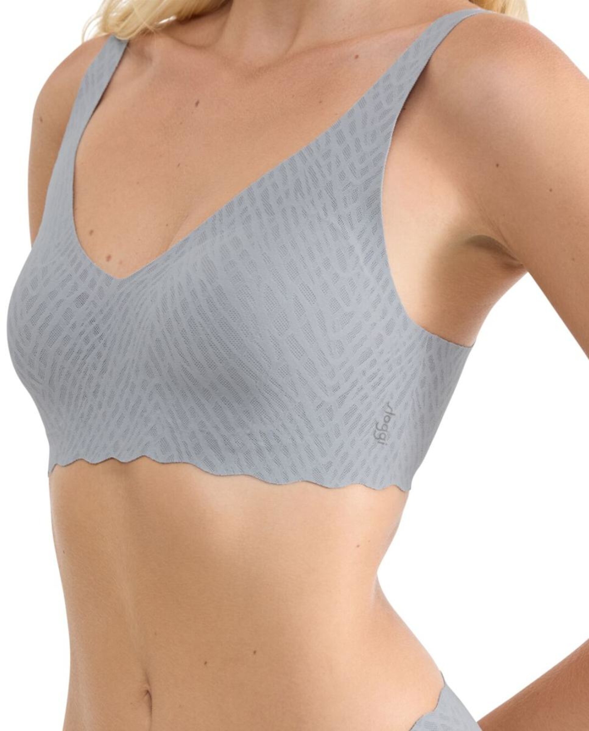 Soutien Soft Bra com Almofadas Amovíveis Cinzento-claro-3