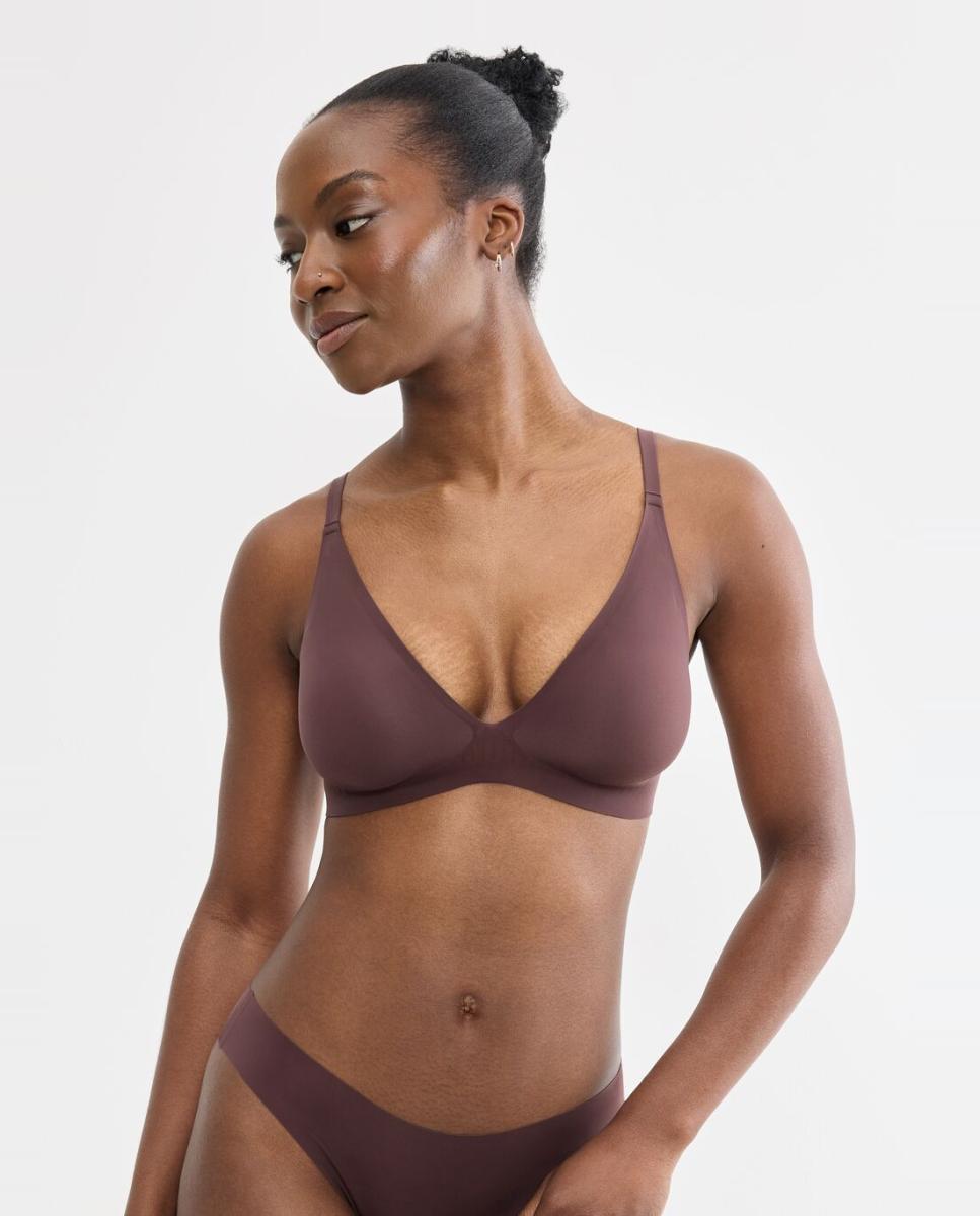 Soutien Push-Up com Almofadas Castanho-escuro-1