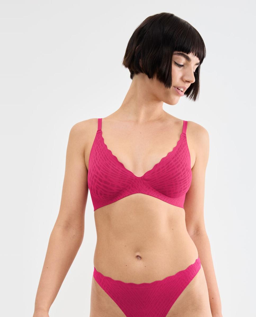 Soutien Push-Up com Almofadas Vermelho-1