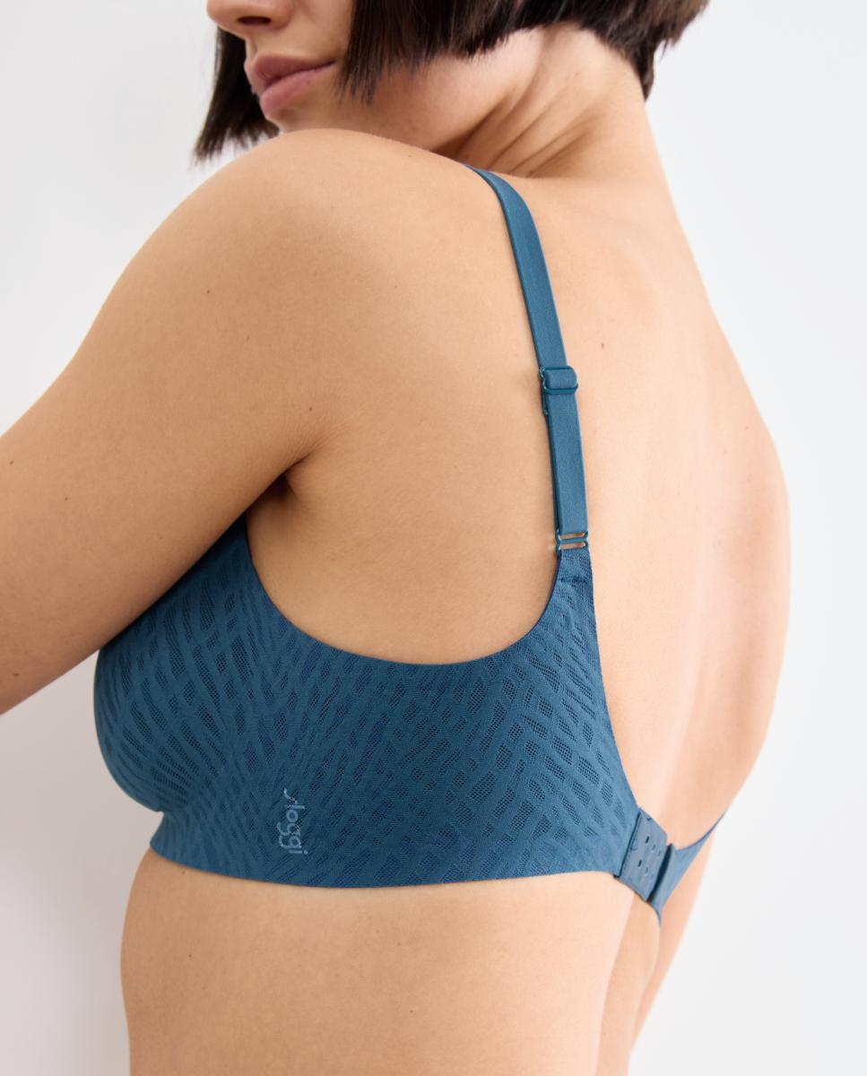 Sujetador con almohadillas push-up - Sloggi - Azul oscuro Azul oscuro-3