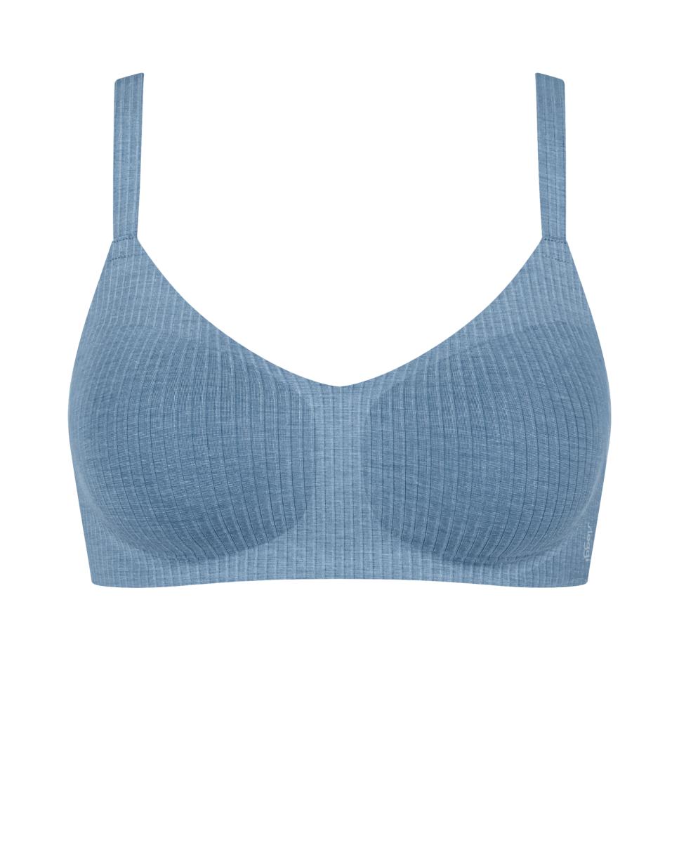 Soutien Soft Bra com Almofadas Amovíveis Azul-claro-4