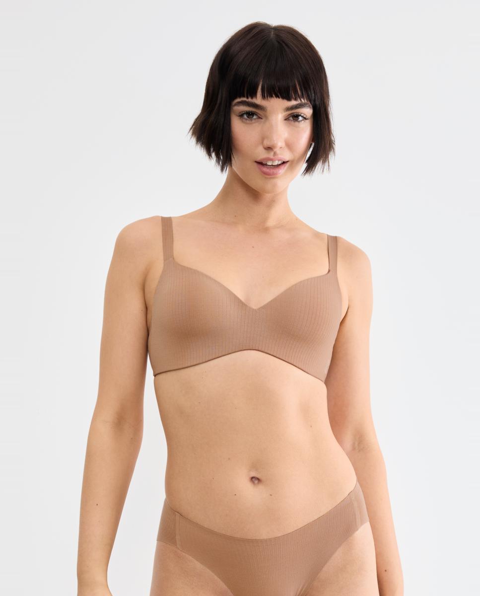 Sujetador sin aro de mujer - Sloggi - Camel Camel-1