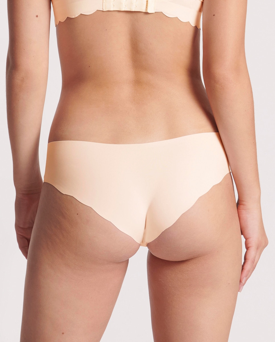 Cueca Hipster sem Costuras e em Microfibra Reciclada Natural-2