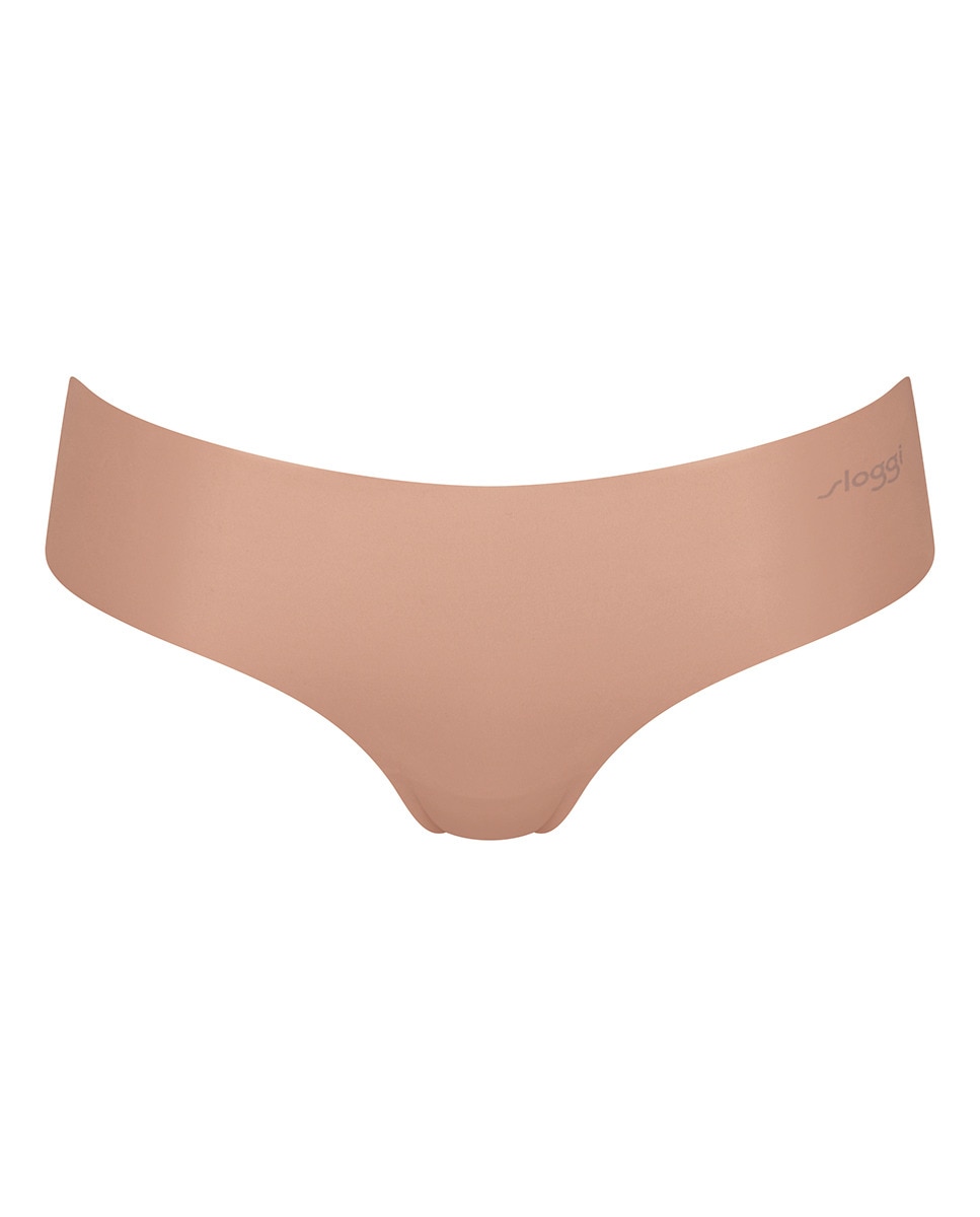 Cueca Hipster sem Costuras e em Microfibra Reciclada Castanho-claro-4