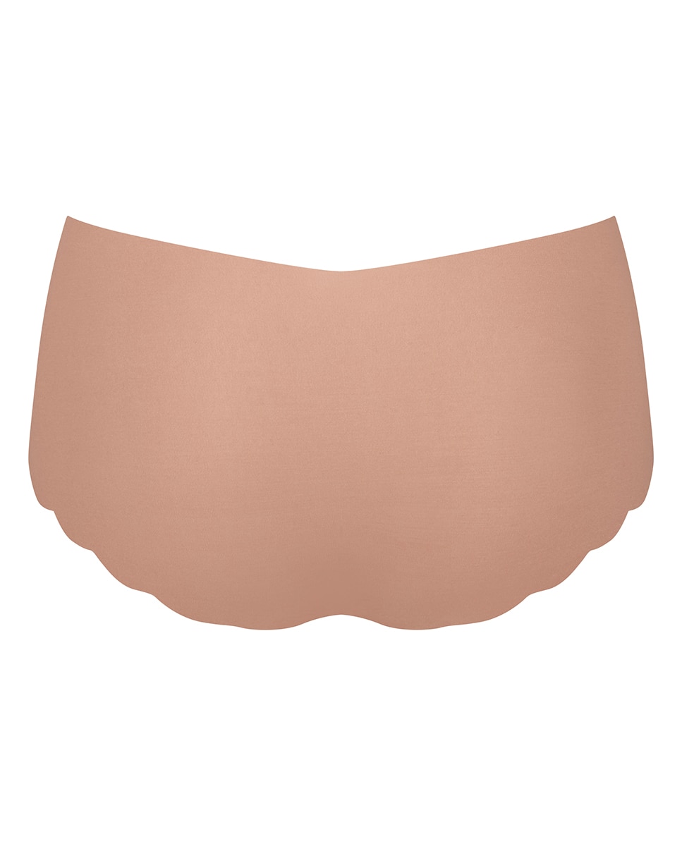 Cueca Tipo Calções sem Costuras e em Modal Sustentável Castanho-claro-5
