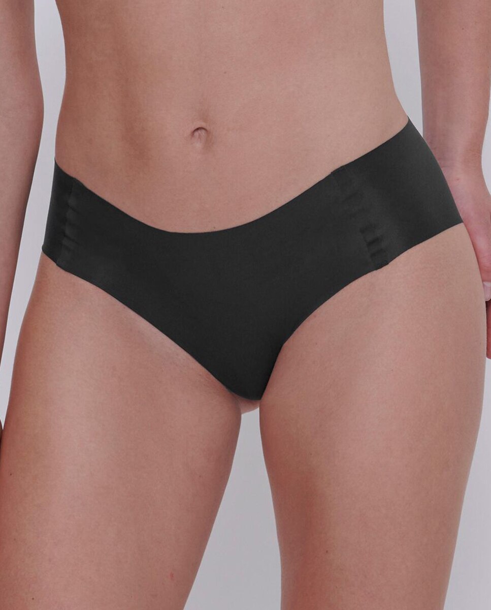 Braga tipo Hipster sin costuras - Sloggi - Negro Negro-1