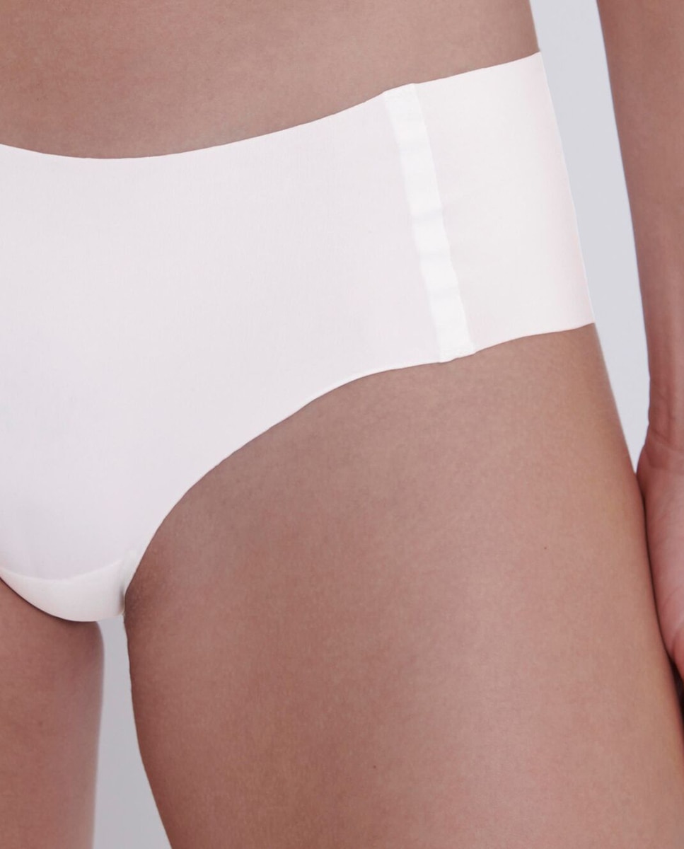 Braga tipo Hipster sin costuras - Sloggi - Blanco Blanco-3