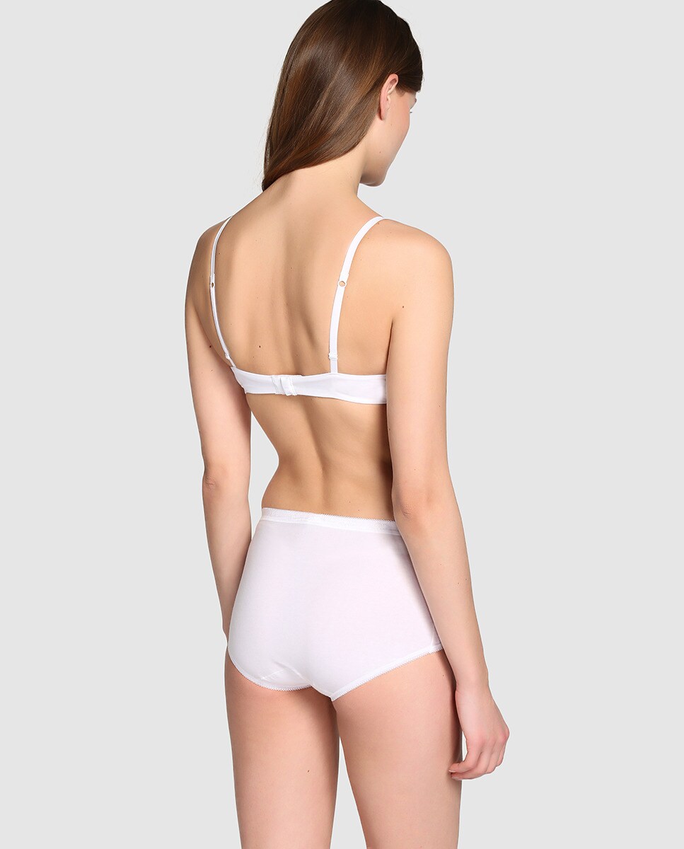 Pack de duas cuecas de mulher Sloggi iguais Branco-2