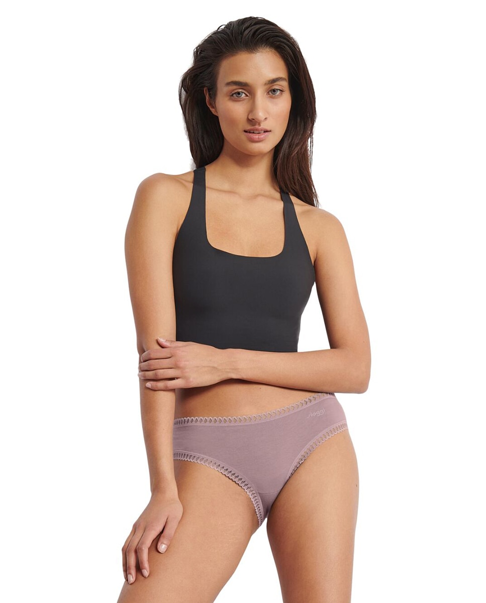 Pack braga hipster - Sloggi - Rosa Beige-4