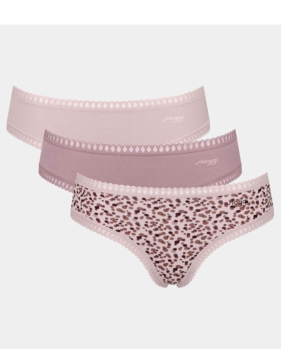 Pack braga hipster - Sloggi - Rosa Beige-5