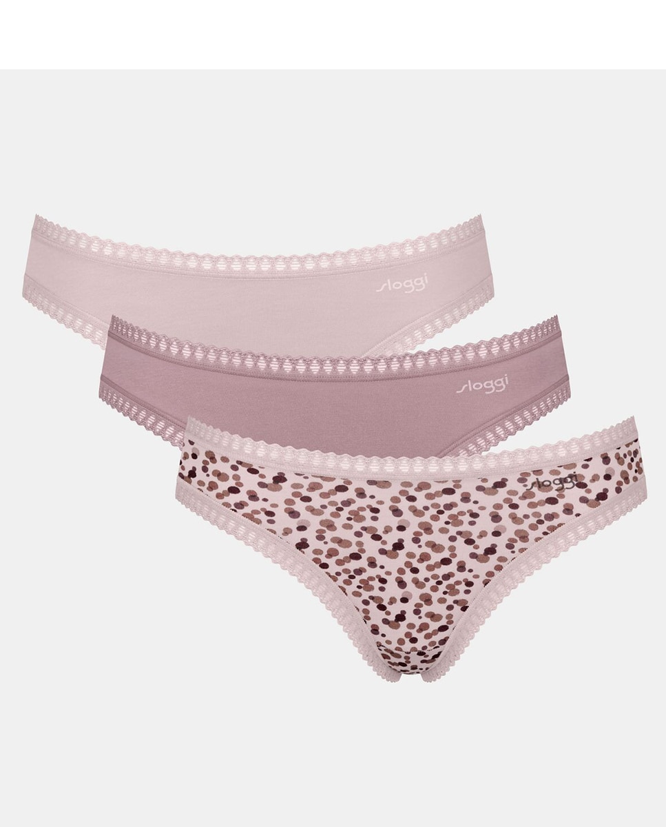 Pack braga mini - Sloggi - Rosa Rosa-5