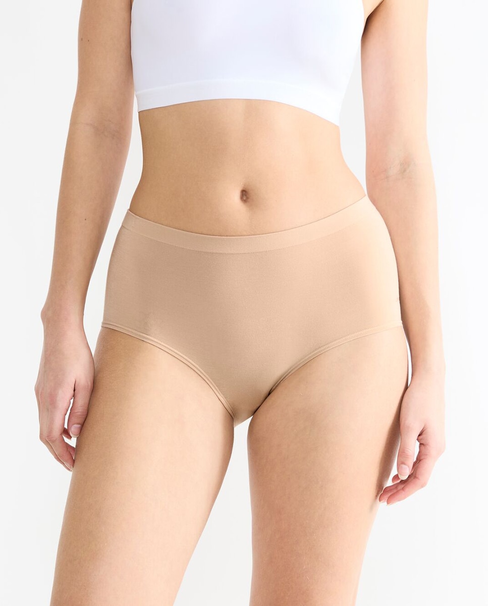 Pack de Cueca com Cintura Subida Nude-1