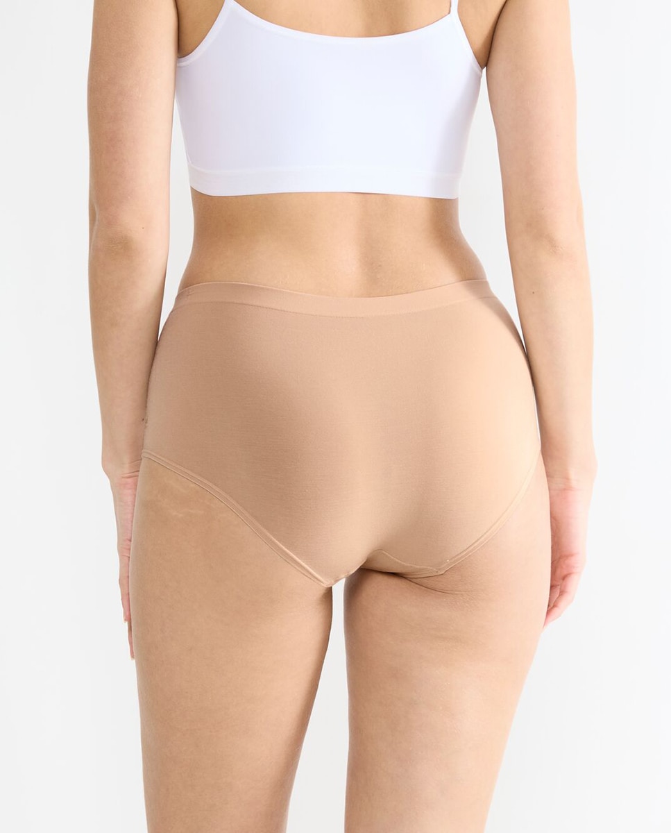 Pack de Cueca com Cintura Subida Nude-2