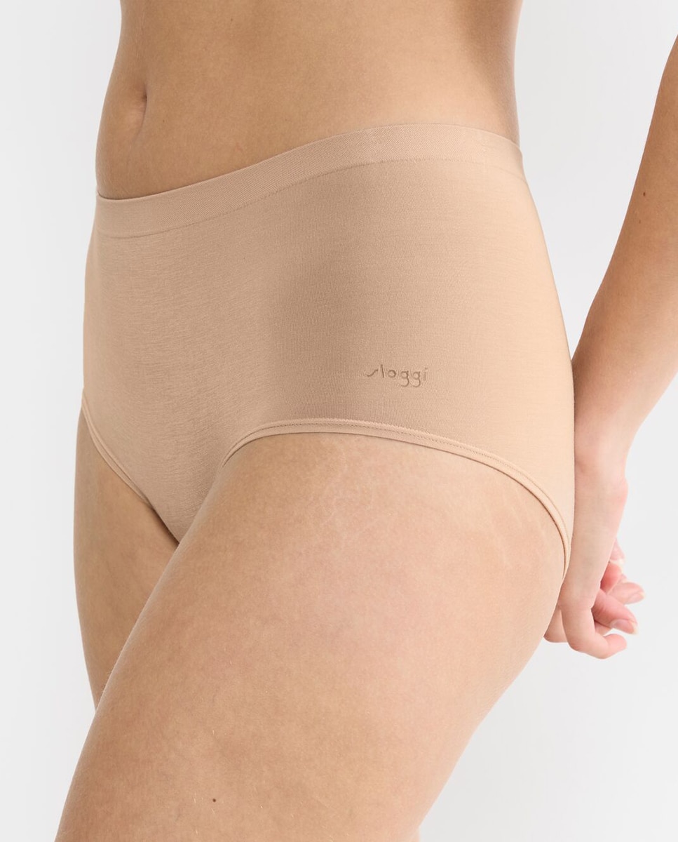 Pack de Cueca com Cintura Subida Nude-3