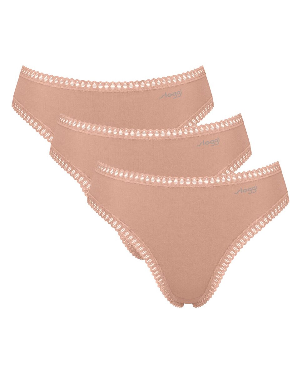 Pack de bragas estilo tai - Sloggi - Nude Nude-4