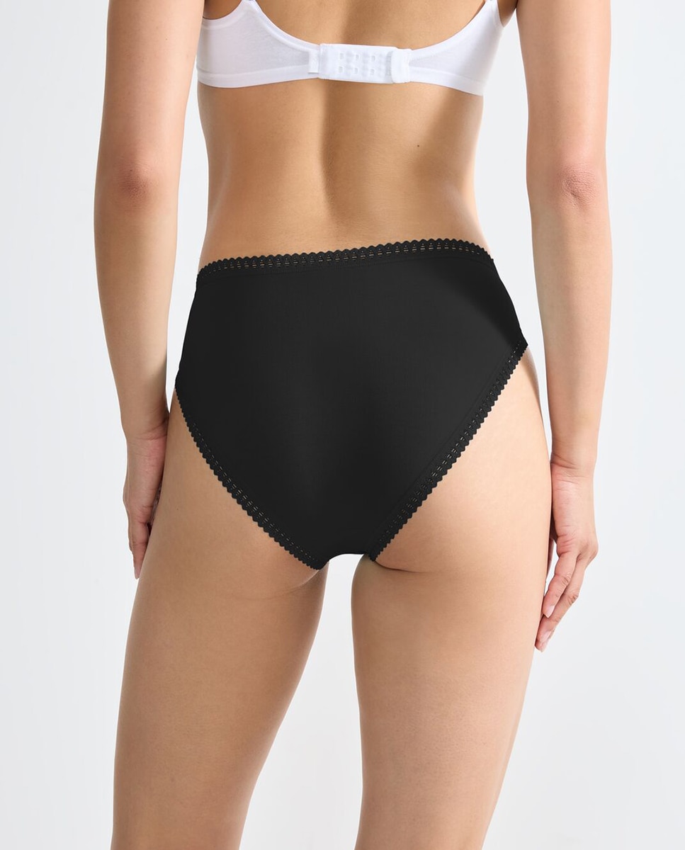 Pack de bragas estilo tai - Sloggi - Negro Negro-2
