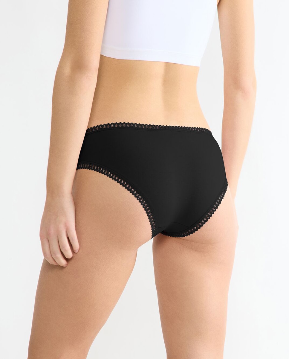 Pack braga hipster - Sloggi - Negro Negro-2