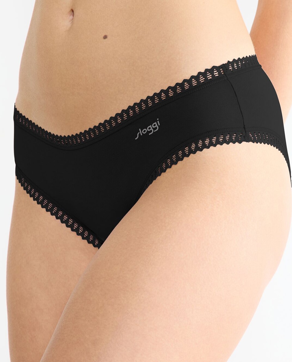 Pack braga hipster - Sloggi - Negro Negro-3