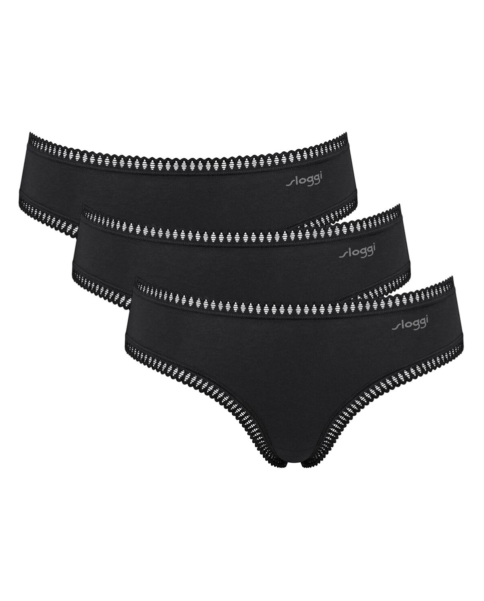 Pack braga hipster - Sloggi - Negro Negro-4