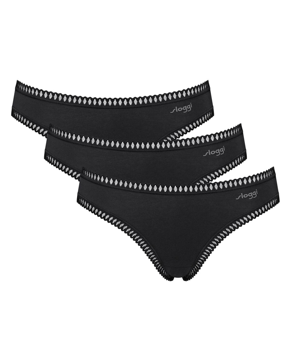 Pack braga mini - Sloggi - Negro Negro-4