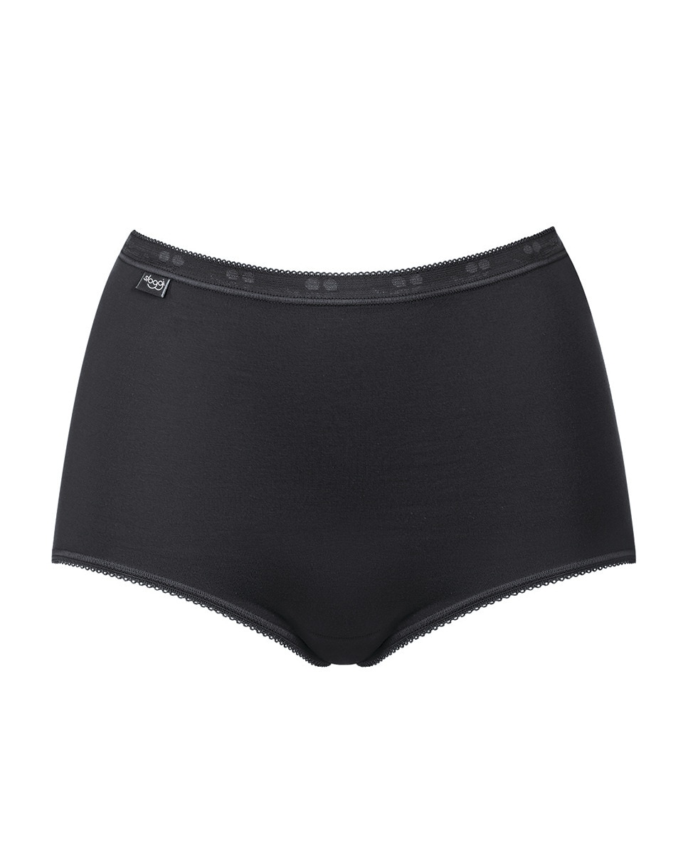 Cueca alta básica Sloggi Preto-3