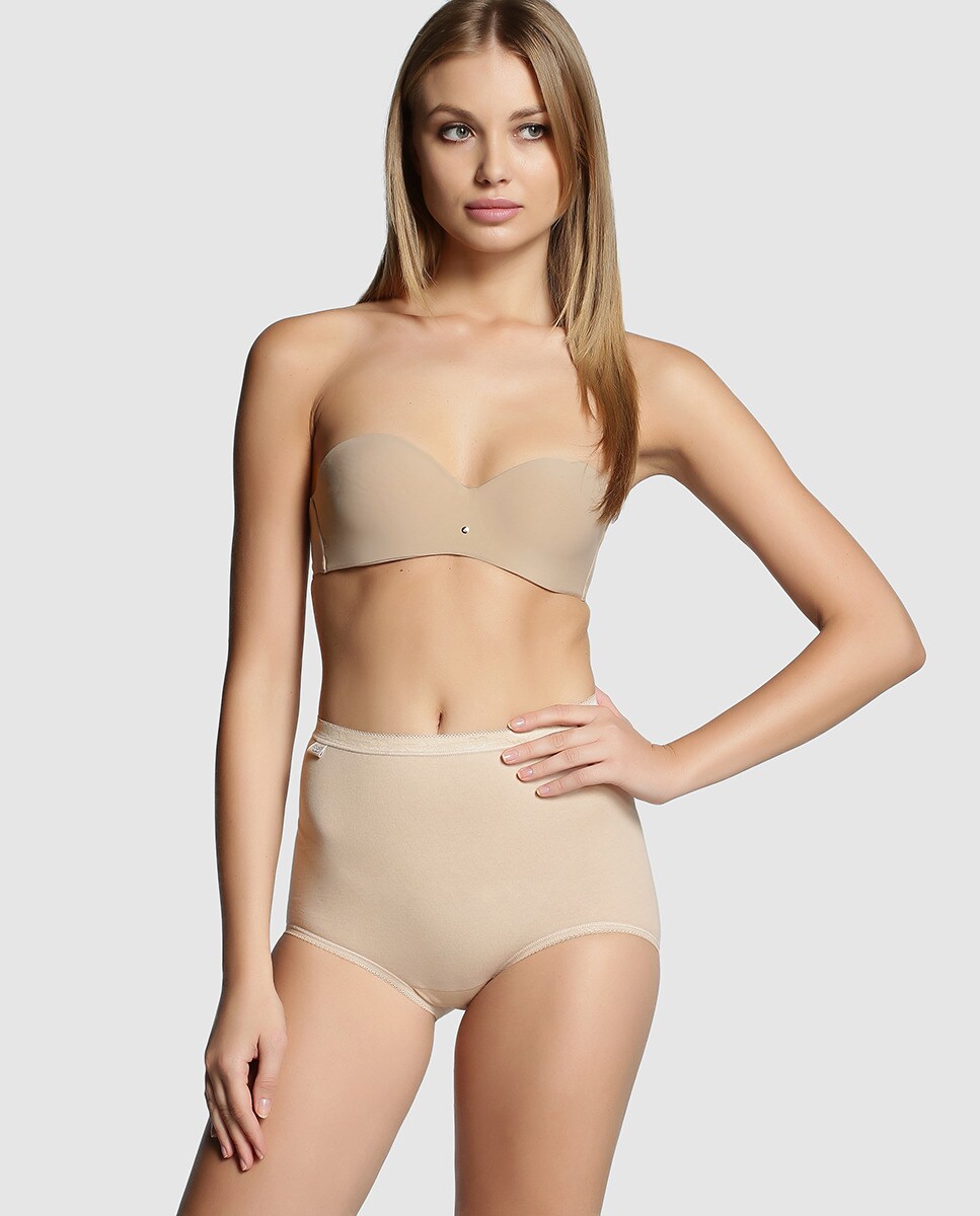 Cuecas brancas Sloggi Creme-4