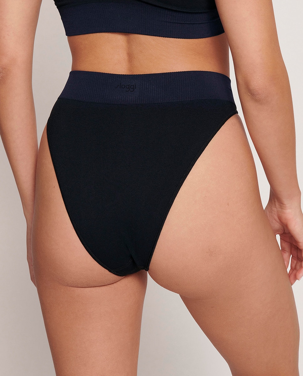 Cueca Tai Concebida com Tecido Inovador com Cápsulas de Aloé Vera Preto-2
