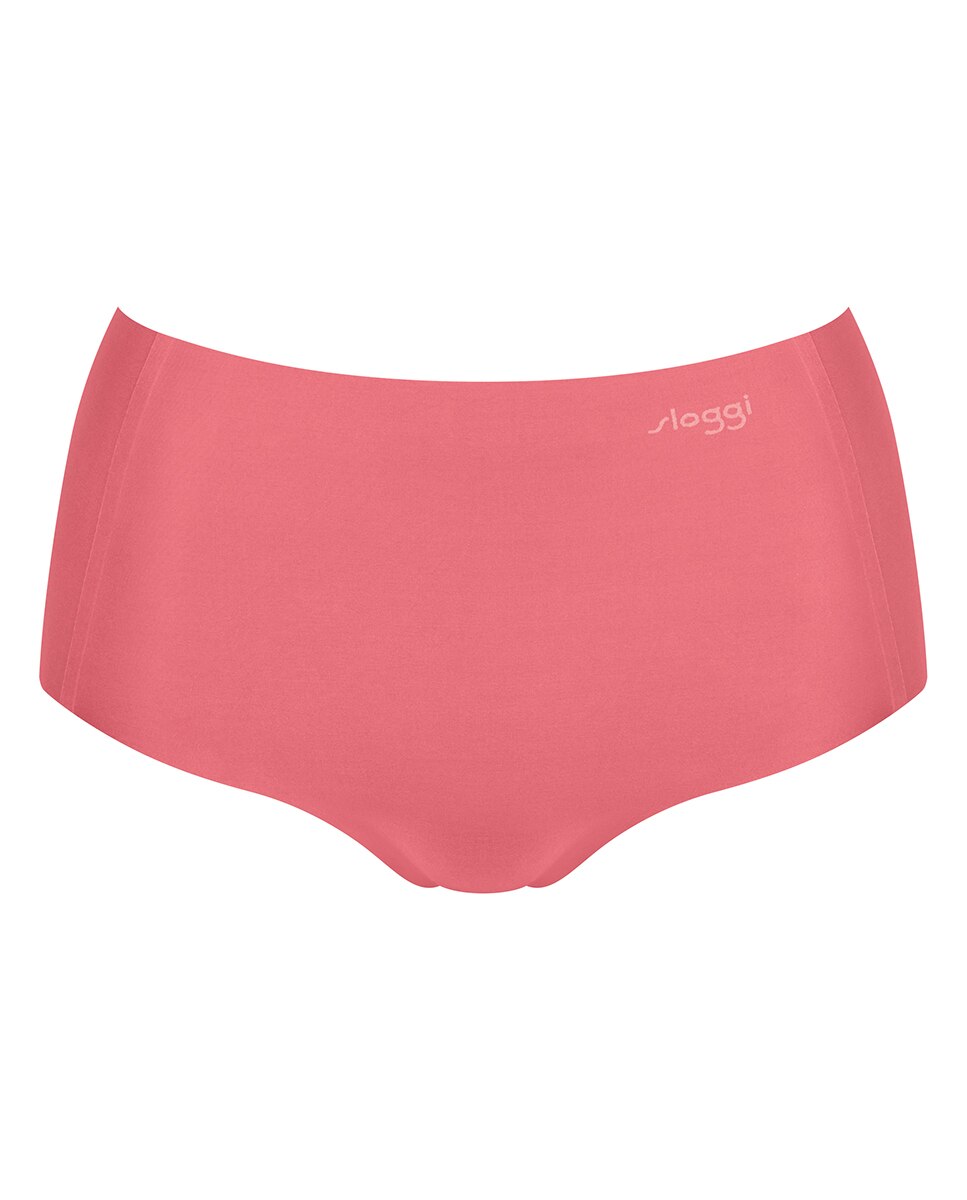 Cueca de Cintura Subida sem Costuras e em Microfibra Japonesa Ultra Fina Rosa-4