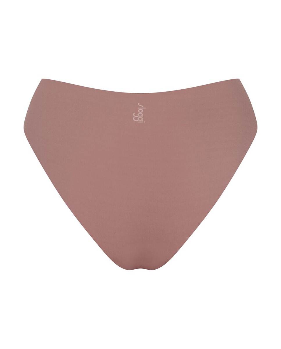 Cueca High Leg sem Costuras Castanho-5