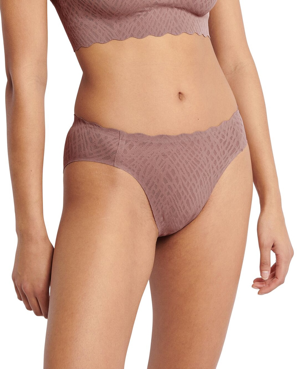 Cueca de Perna Alta Castanho-claro-1