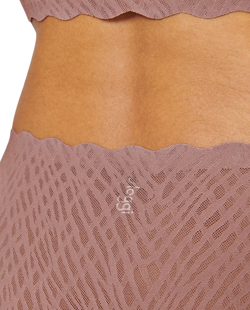 Cueca de Perna Alta Castanho-claro-4