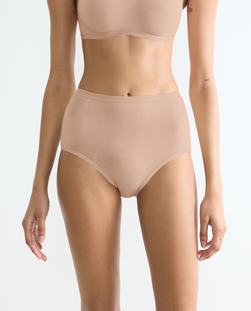 Cueca de Cintura Subida Nude-1