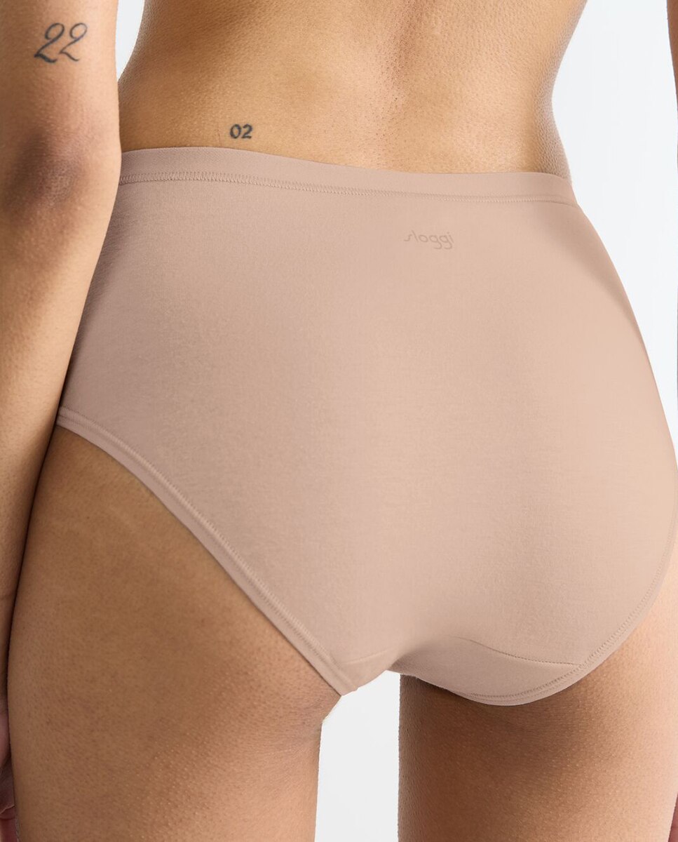 Cueca de Cintura Média/Subida Nude-3