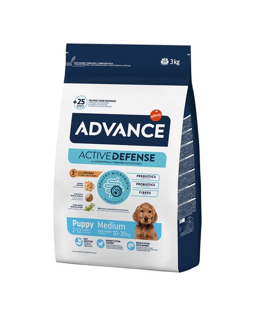 Advance - Pienso para perros cachorros medianos Advance pollo